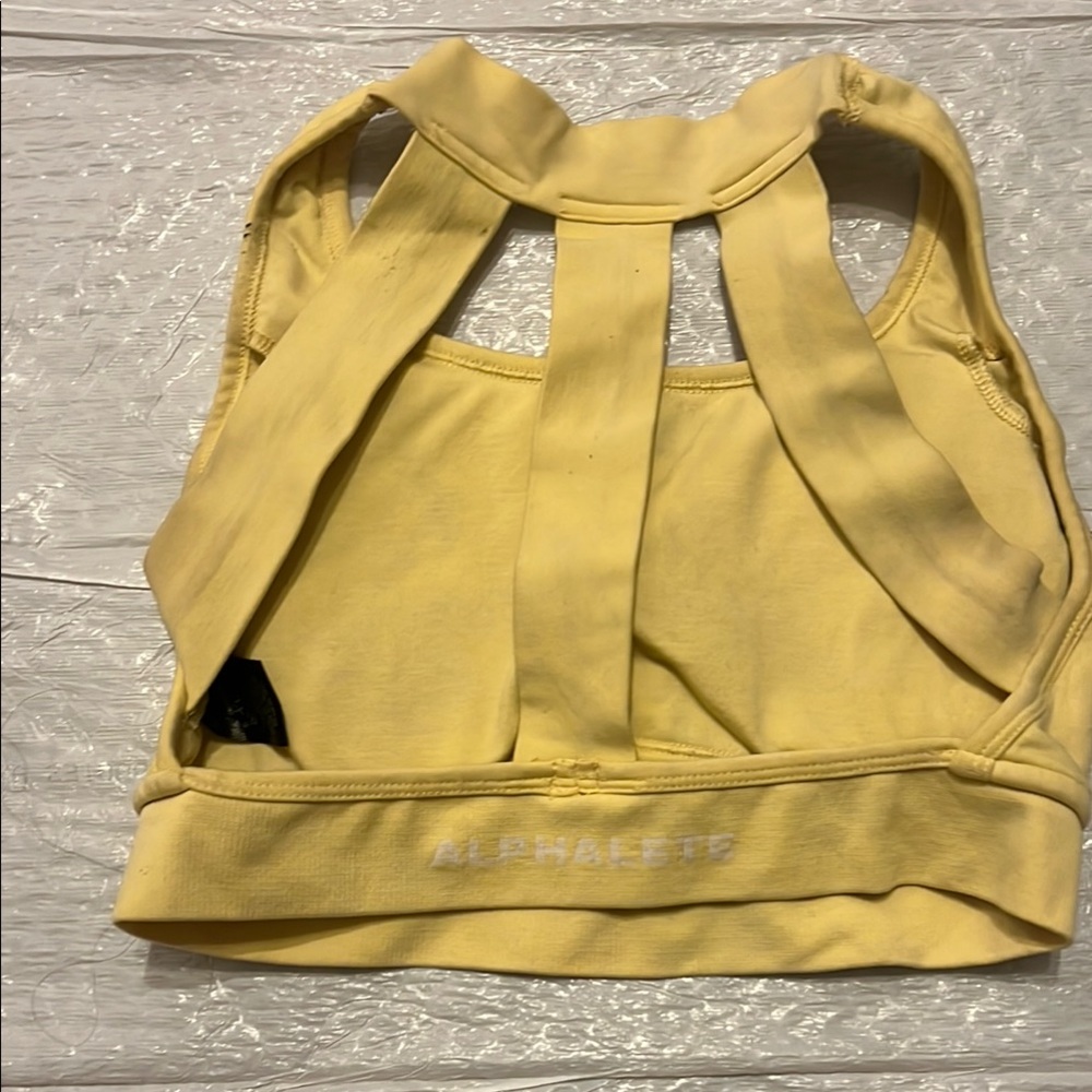Alphalete Yellow Women's Sports Bra